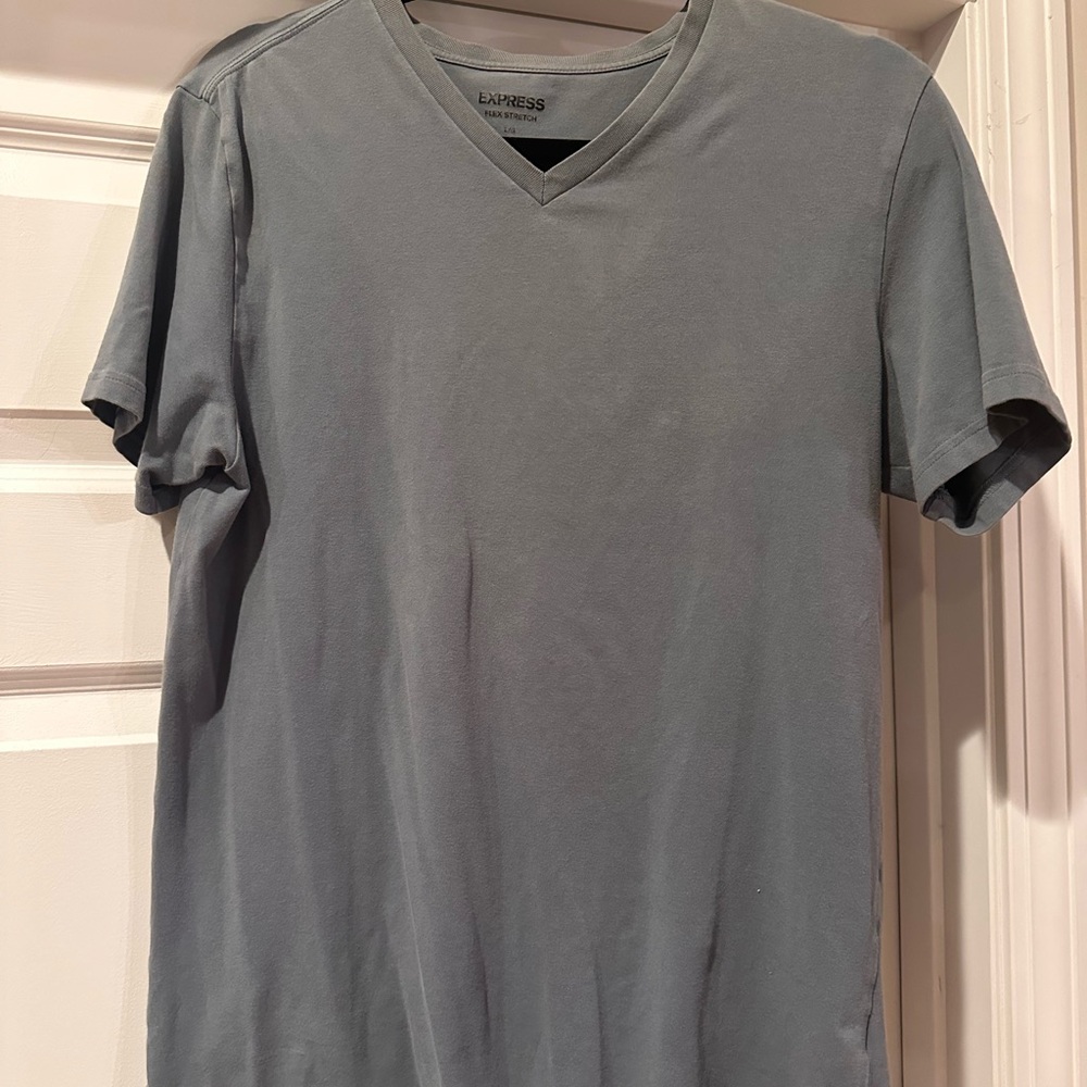 Express Men's Slate V-Neck T-Shirt